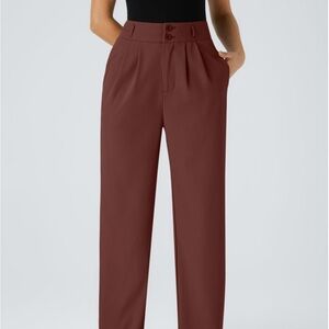 Elegant Brick Red Halara Women's Pants